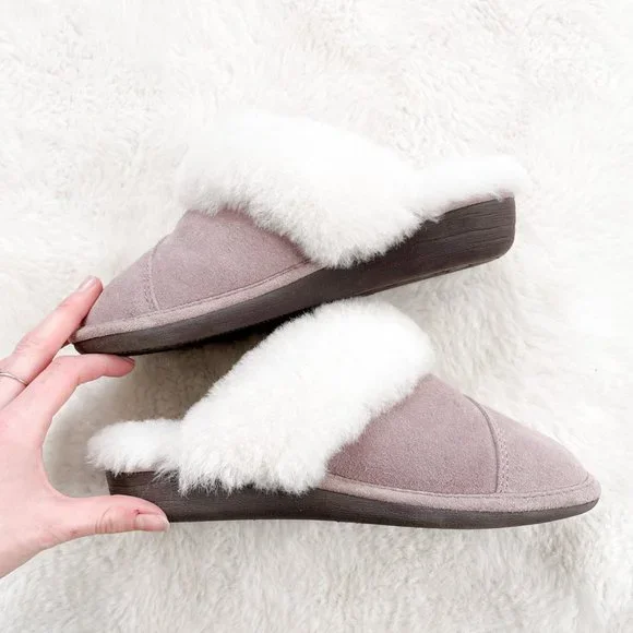Nuknukk Sheepskin Suede Joy Slip On Slippers Sz 7 - Picture 6 of 7